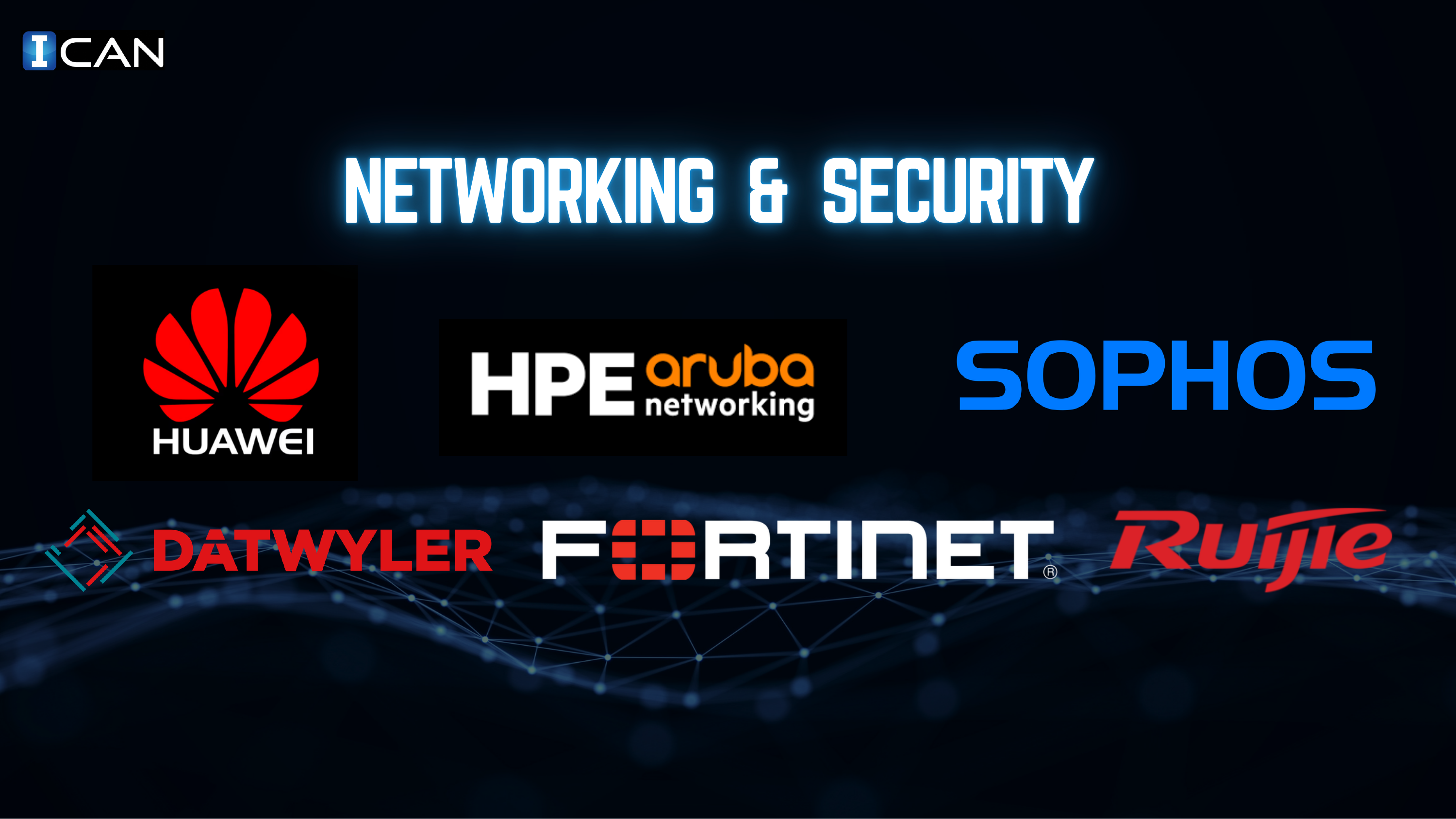 Networking and security logos